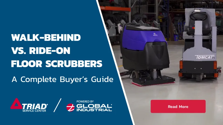 Floor Scrubber Buyers Guide: Walk Behind or Ride On Scrubbers?