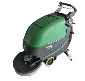 Scrubber with a disc scrub deck