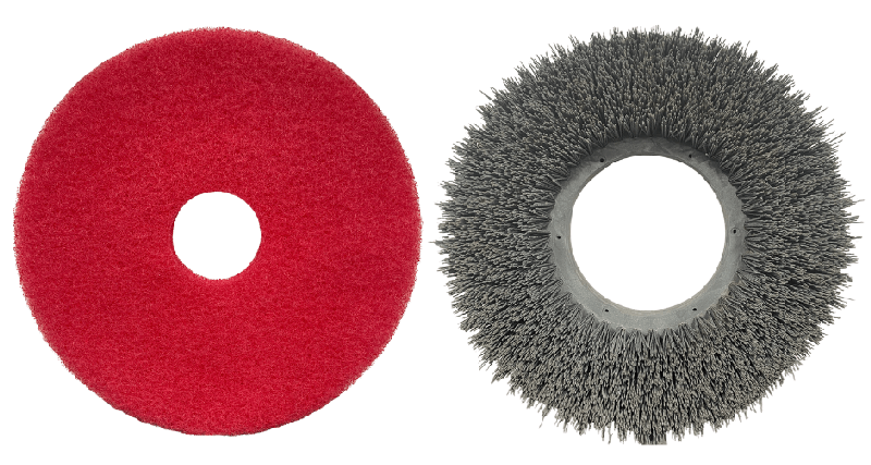 Brush and Pad Side by Side